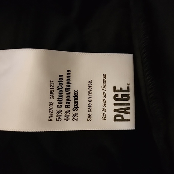 Paige Manhattan bootcut over dyed velvet pants size 27 - Picture 3 of 5